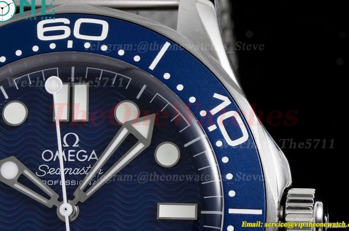 VSF 300m SS Bond 42mm 60th Dial Blue SS Seamaster A8806 James 0125